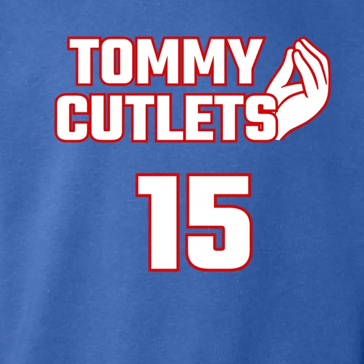 Ny Italian Hand Gesture Tommy Cutlets Football Quarterback Toddler Hoodie