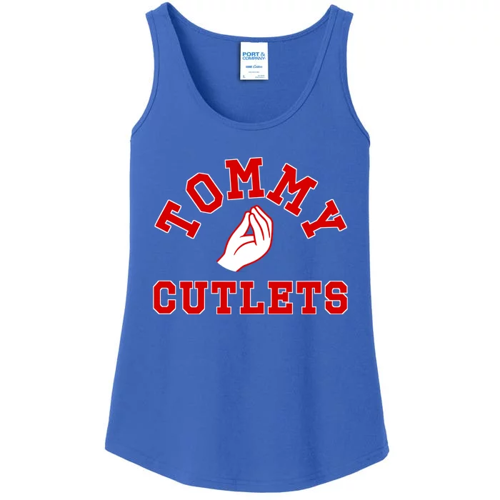 Ny Italian Hand Gesture Tommy Cutlets Football Quarterback Ladies Essential Tank