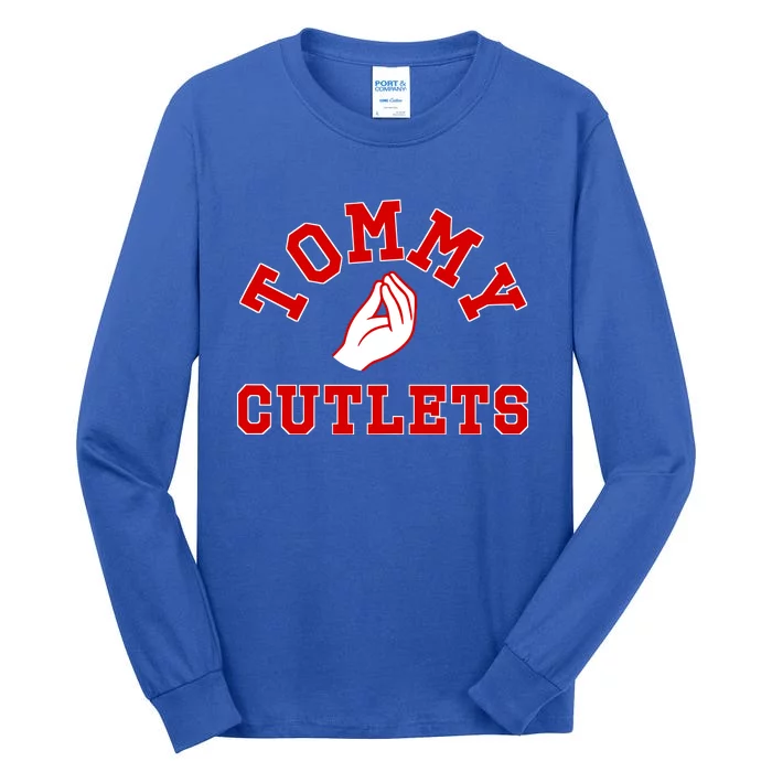 Ny Italian Hand Gesture Tommy Cutlets Football Quarterback Tall Long Sleeve T-Shirt