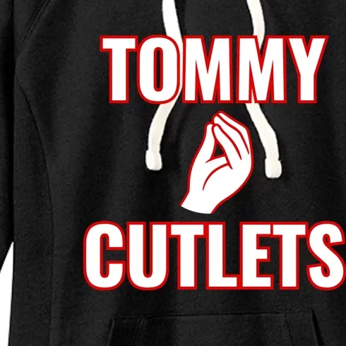 Ny Italian Hand Gesture Tommy Cutlets Football Quarterback Women's Fleece Hoodie