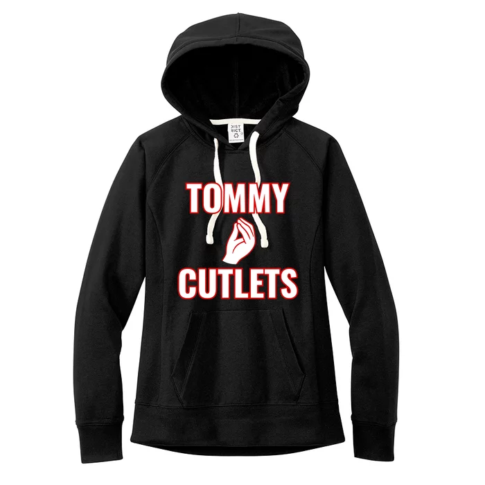 Ny Italian Hand Gesture Tommy Cutlets Football Quarterback Women's Fleece Hoodie