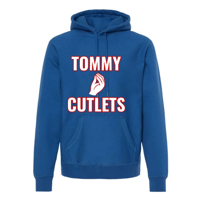 Ny Italian Hand Gesture Tommy Cutlets Football Quarterback Premium Hoodie