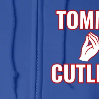 Ny Italian Hand Gesture Tommy Cutlets Football Quarterback Full Zip Hoodie