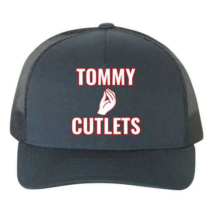 Ny Italian Hand Gesture Tommy Cutlets Football Quarterback Yupoong Adult 5-Panel Trucker Hat