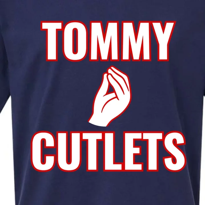 Ny Italian Hand Gesture Tommy Cutlets Football Quarterback Sueded Cloud Jersey T-Shirt