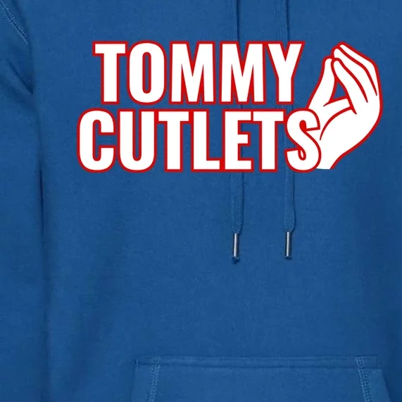 Ny Italian Hand Gesture Tommy Cutlets Football Quarterback Premium Hoodie