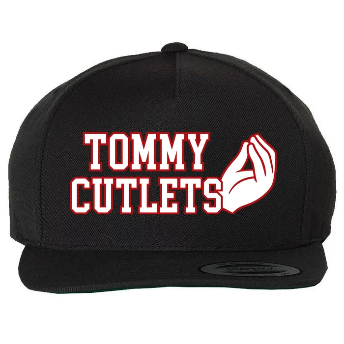 Ny Italian Hand Gesture Tommy Cutlets Football Quarterback Wool Snapback Cap