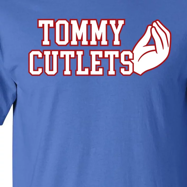 Ny Italian Hand Gesture Tommy Cutlets Football Quarterback Tall T-Shirt