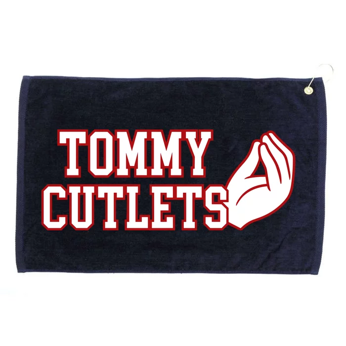 Ny Italian Hand Gesture Tommy Cutlets Football Quarterback Grommeted Golf Towel