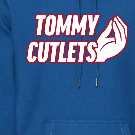 Ny Italian Hand Gesture Tommy Cutlets Football Quarterback Premium Hoodie