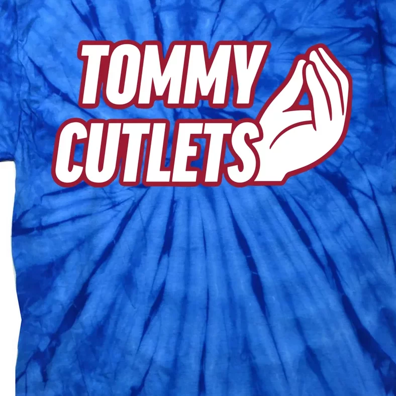 Ny Italian Hand Gesture Tommy Cutlets Football Quarterback Tie-Dye T-Shirt