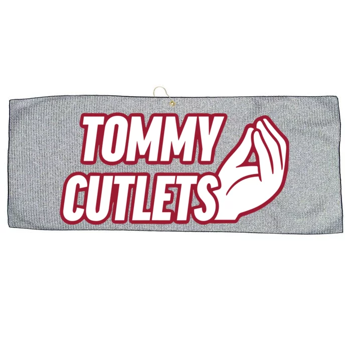 Ny Italian Hand Gesture Tommy Cutlets Football Quarterback Large Microfiber Waffle Golf Towel