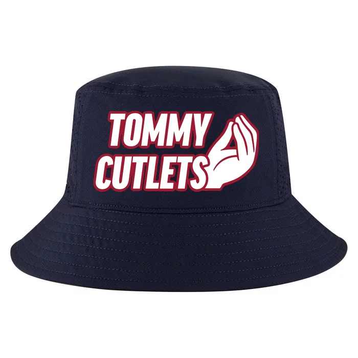 Ny Italian Hand Gesture Tommy Cutlets Football Quarterback Cool Comfort Performance Bucket Hat