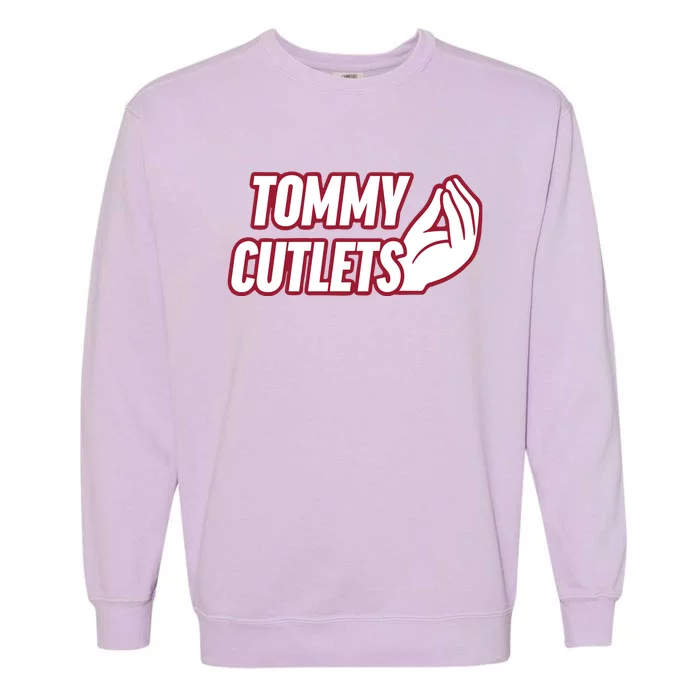 Ny Italian Hand Gesture Tommy Cutlets Football Quarterback Garment-Dyed Sweatshirt