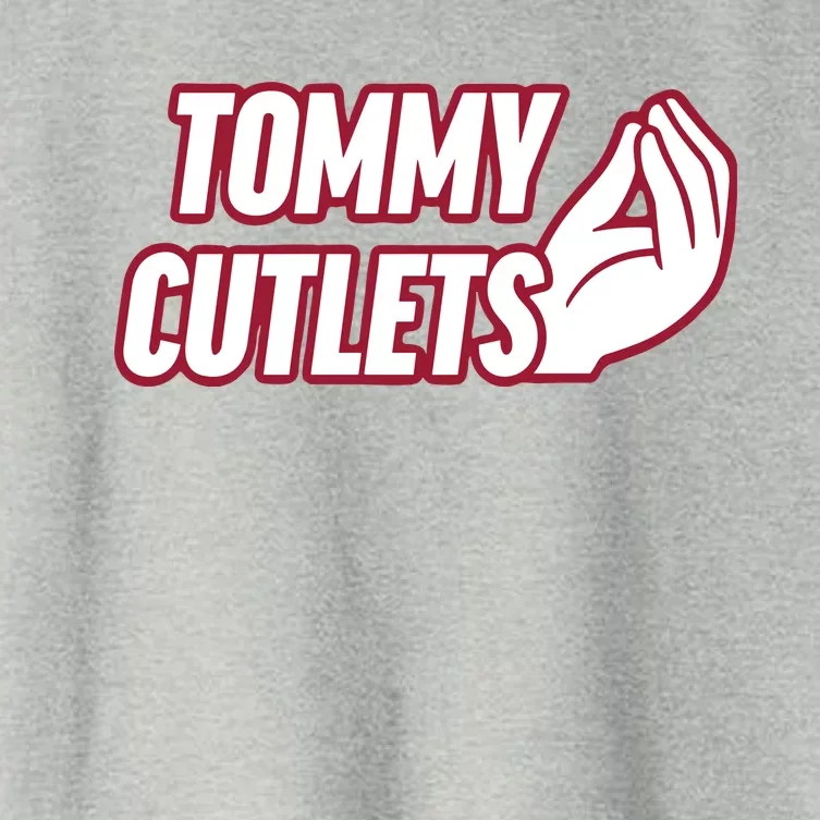 Ny Italian Hand Gesture Tommy Cutlets Football Quarterback Women's Crop Top Tee