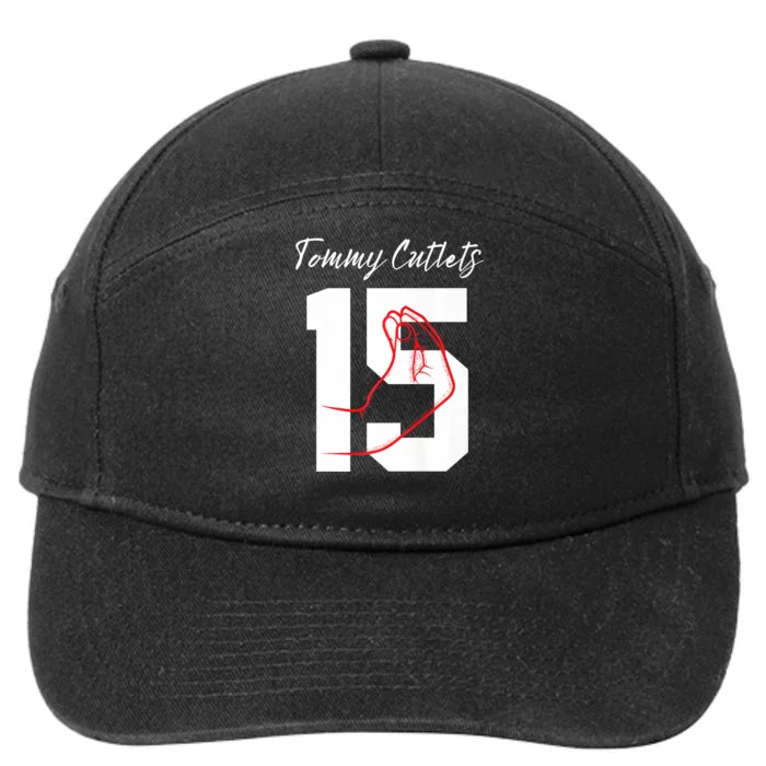 Ny Italian Hand Gesture Tommy_ Cutlets Football Quarterback Trendy 7-Panel Snapback Hat