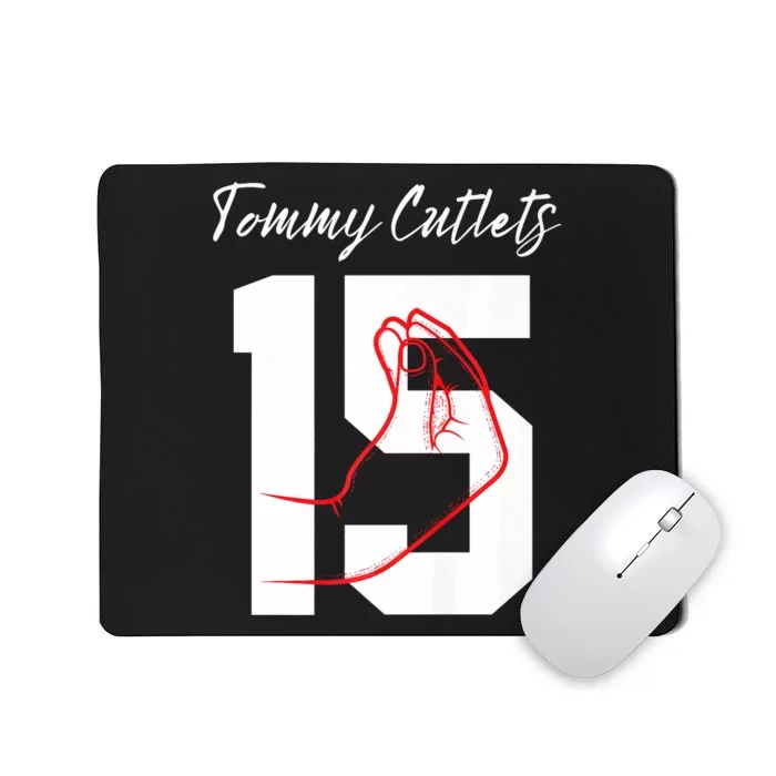 Ny Italian Hand Gesture Tommy_ Cutlets Football Quarterback Trendy Mousepad