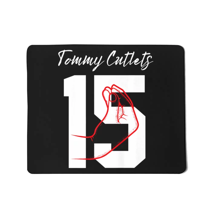 Ny Italian Hand Gesture Tommy_ Cutlets Football Quarterback Trendy Mousepad