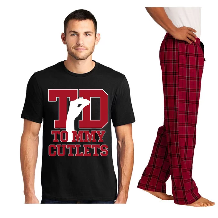 Ny Italian Hand Gesture Football Quarterback Pajama Set