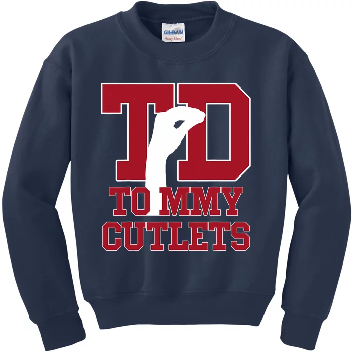 Ny Italian Hand Gesture Football Quarterback Kids Sweatshirt