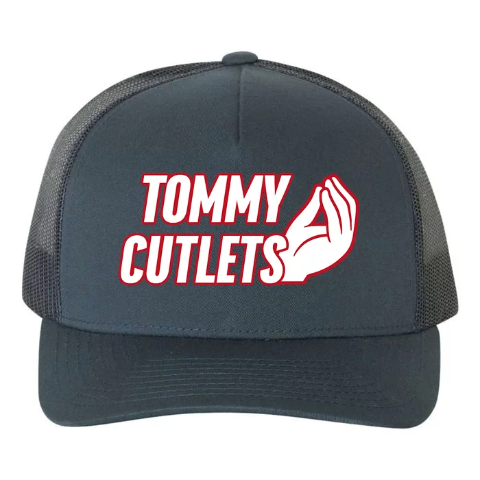 Ny Italian Hand Gesture Tommy Cutlets Football Quarterback Yupoong Adult 5-Panel Trucker Hat