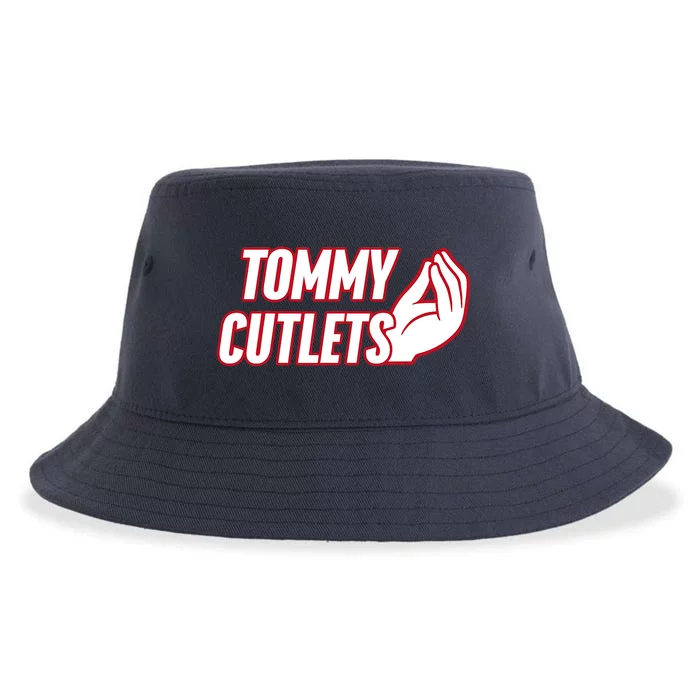 Ny Italian Hand Gesture Tommy Cutlets Football Quarterback Sustainable Bucket Hat