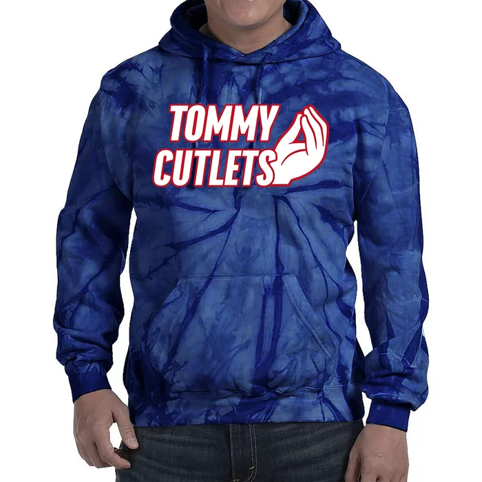 Ny Italian Hand Gesture Tommy Cutlets Football Quarterback Tie Dye Hoodie