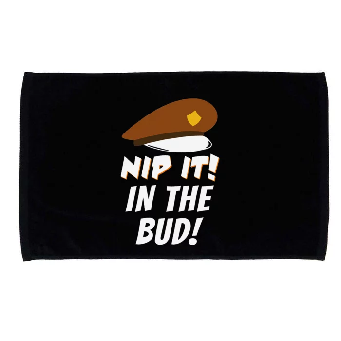 Nip It In The Bud Funny Microfiber Hand Towel