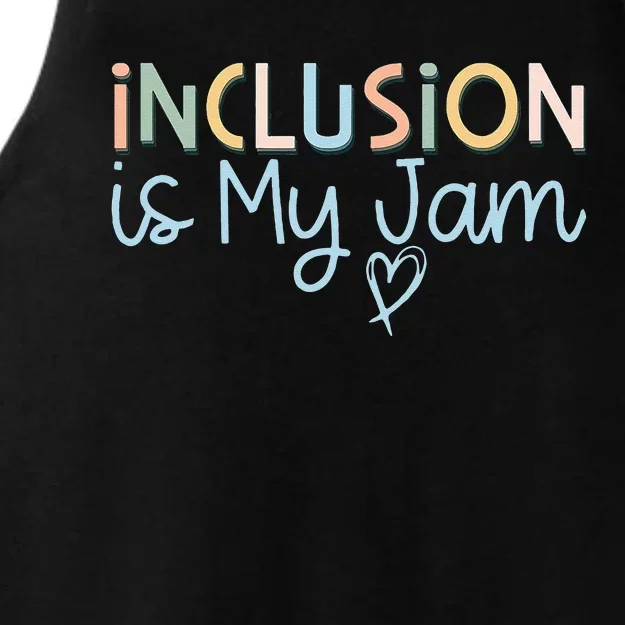 Neurodiversity Inclusion Is My Jam Autism Special Needs Mom Ladies Tri-Blend Wicking Tank