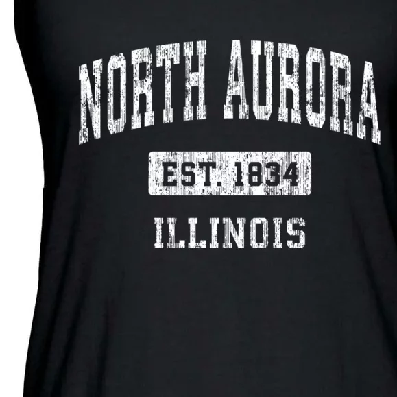 North Illinois Il Vintage Sports Ladies Essential Flowy Tank