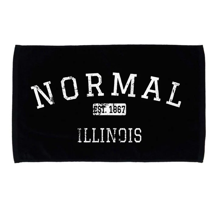 Normal Illinois IL Vintage Microfiber Hand Towel