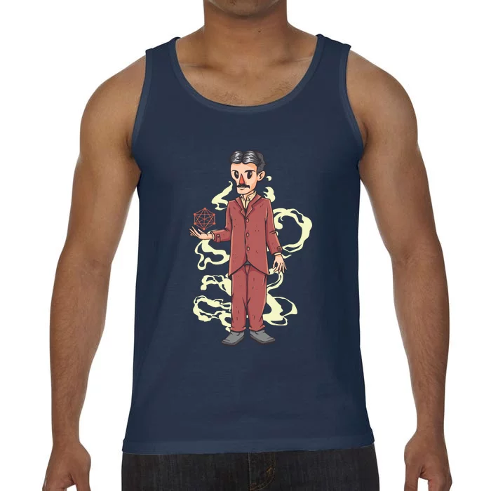 Nikola Tesla Cartoon Comfort Colors® Tank Top