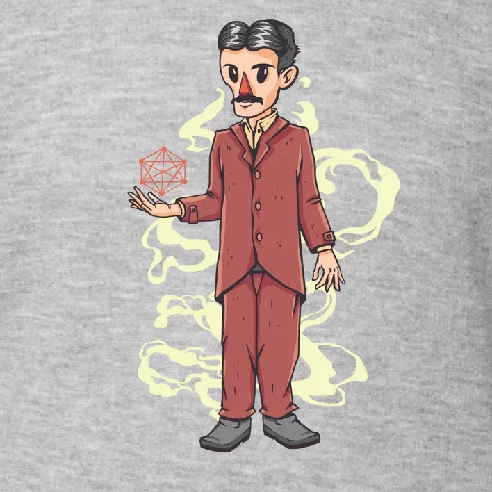 Nikola Tesla Cartoon Toddler Sweatshirt