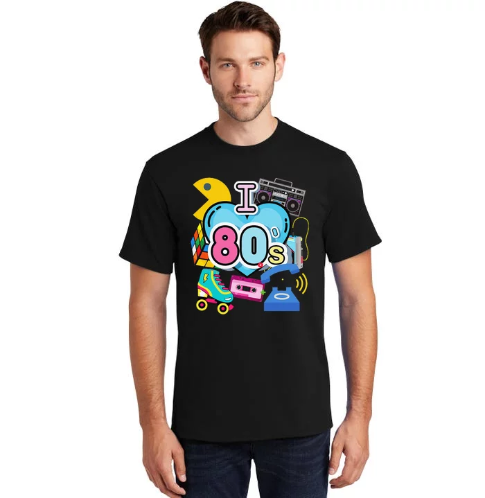 Nostalgic I Love the 80's Trip Down Memory Lane 80's Style Tall T-Shirt