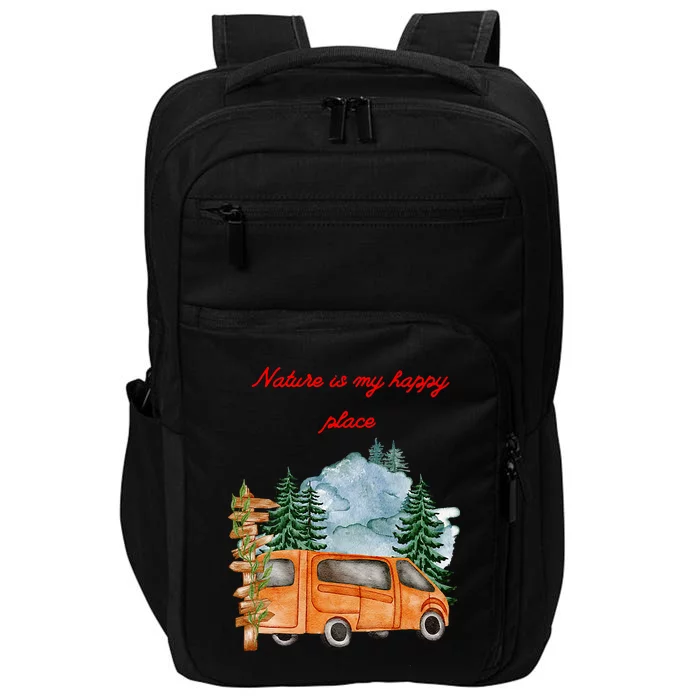 Nature Is My Happy Place Impact Tech Backpack