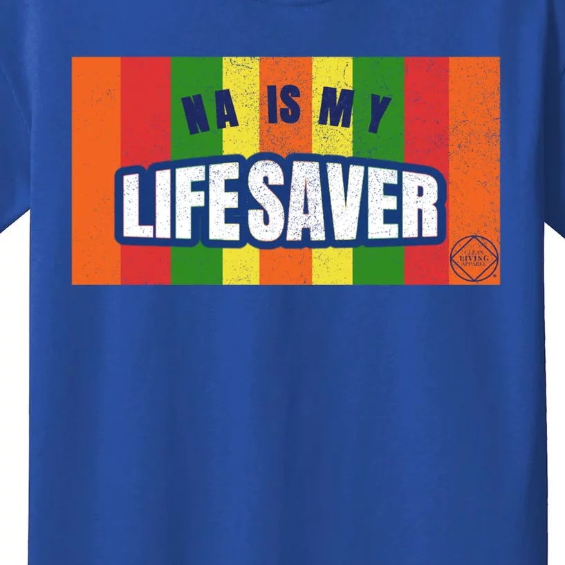 Na Is My Lifesaver Pop Art Narcotics Anonymous Aa Funny Gift Kids T-Shirt