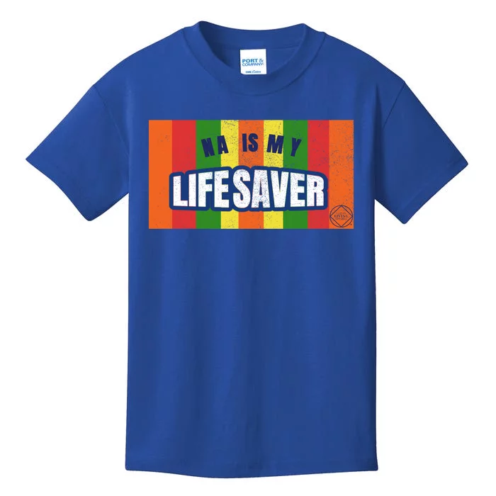 Na Is My Lifesaver Pop Art Narcotics Anonymous Aa Funny Gift Kids T-Shirt