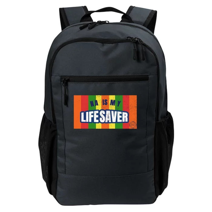 Na Is My Lifesaver Pop Art Narcotics Anonymous Aa Funny Gift Daily Commute Backpack