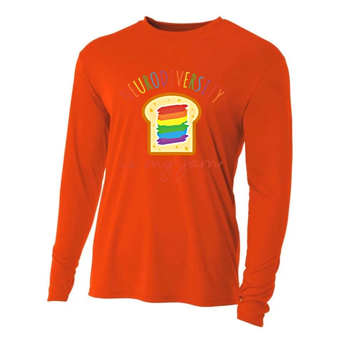 Neurodiversity Is My Jam Embrace Autism Awareness Acceptance Gift Cooling Performance Long Sleeve Crew