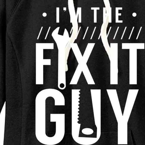 Name Is Mr Fix It Handy Hobbyist Diy Handy Tinkerer Gift Women's Fleece Hoodie