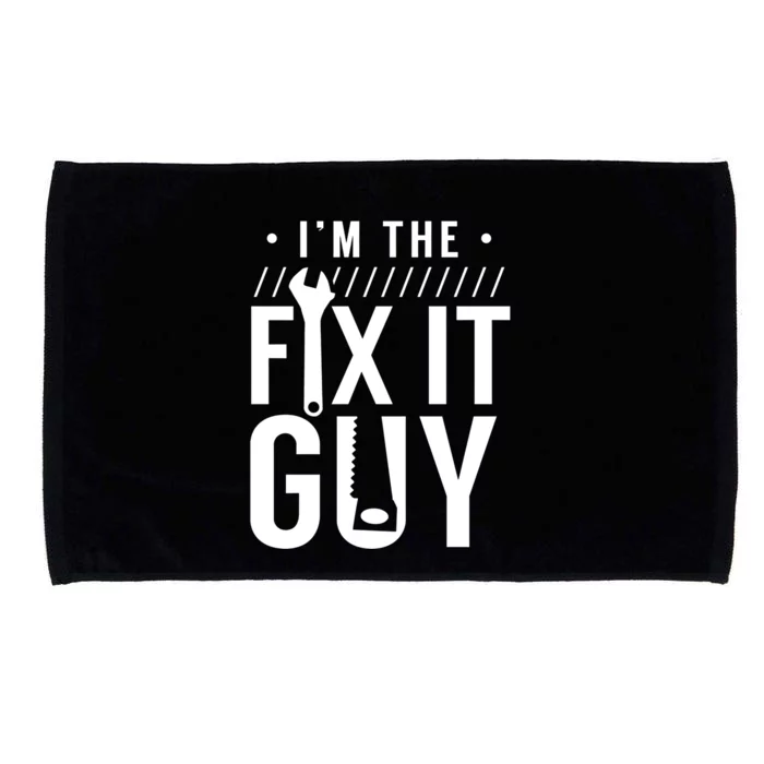 Name Is Mr Fix It Handy Hobbyist Diy Handy Tinkerer Cute Gift Microfiber Hand Towel