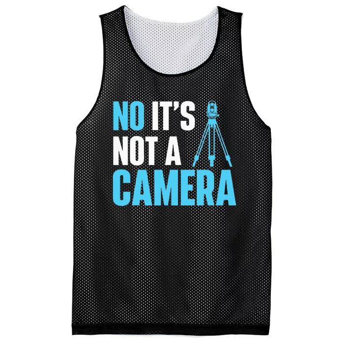 No It's Not A Camera Surveyor Land Examiner Cartographer Mesh Reversible Basketball Jersey Tank