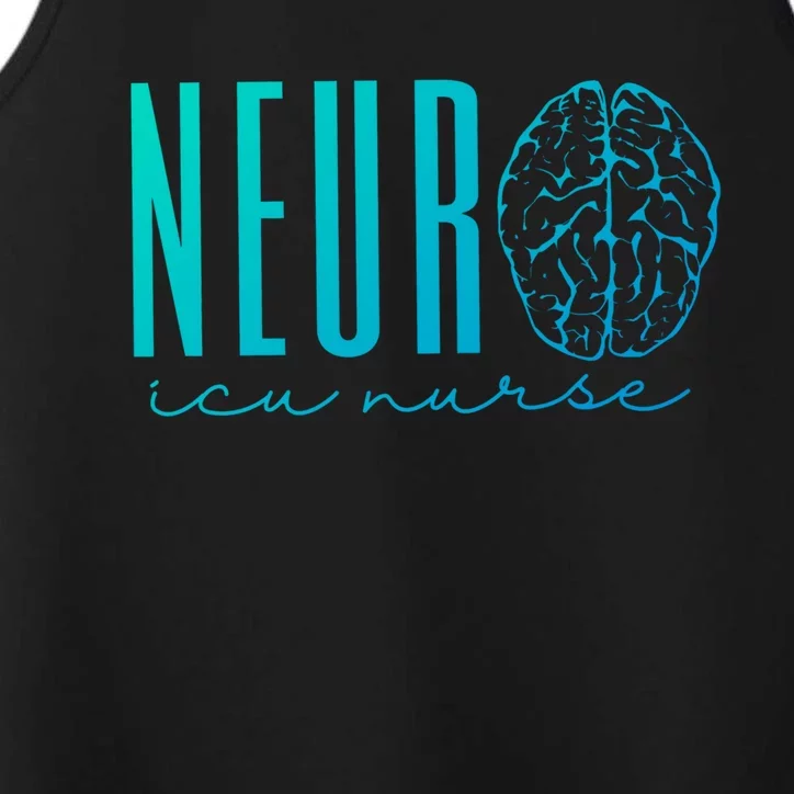 Neuro Icu Nurse Neurology Intensive Care Unit Funny Gift Cool Gift Performance Tank