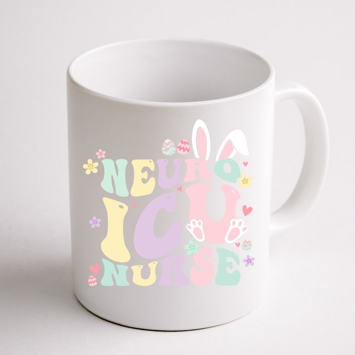 Neuro Icu Nurse Easter Bunny Neuro Icu Nursing Easter Day Gift Front & Back Coffee Mug