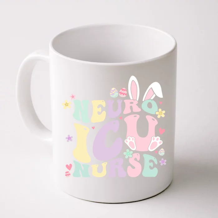 Neuro Icu Nurse Easter Bunny Neuro Icu Nursing Easter Day Gift Front & Back Coffee Mug