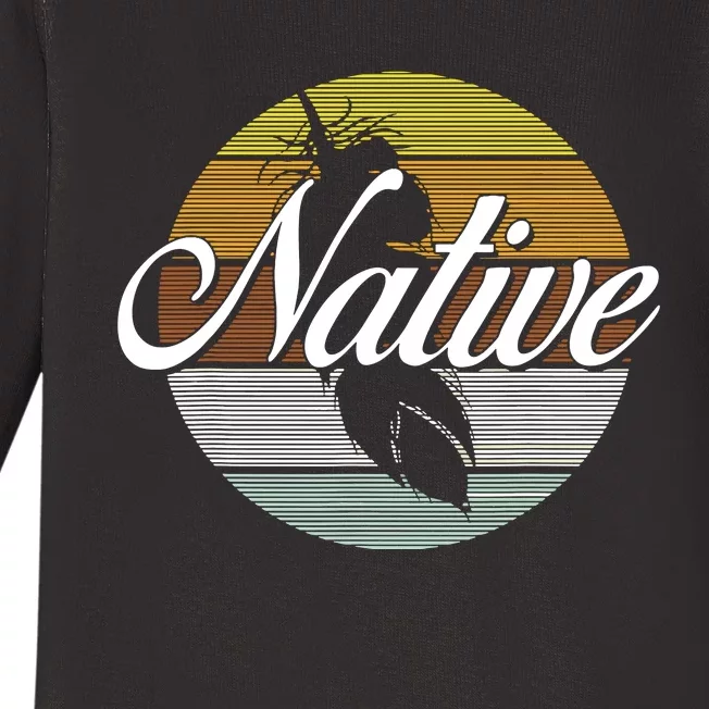 Native Indian Native American Pride Indigenous Cherokee Baby Long Sleeve Bodysuit