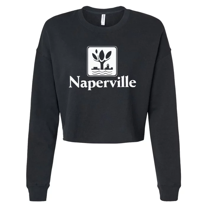 Naperville Illinois Cropped Pullover Crew