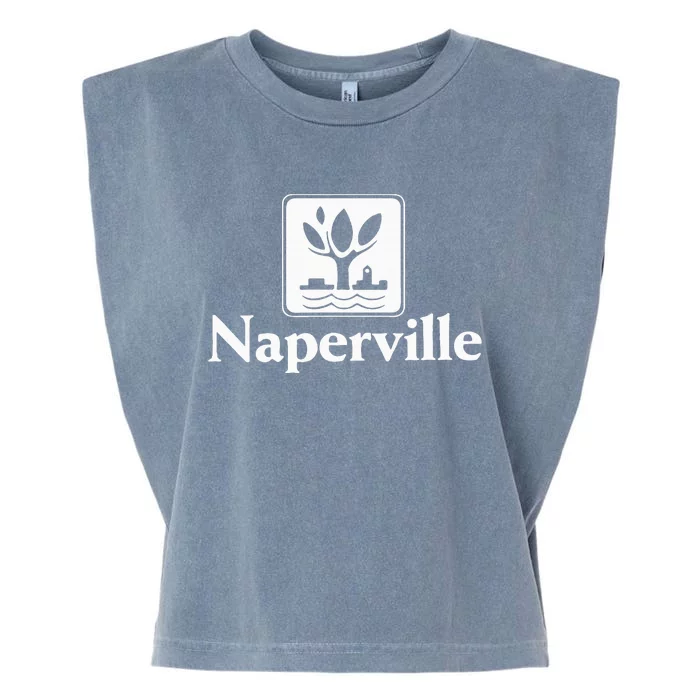 Naperville Illinois Garment-Dyed Women's Muscle Tee