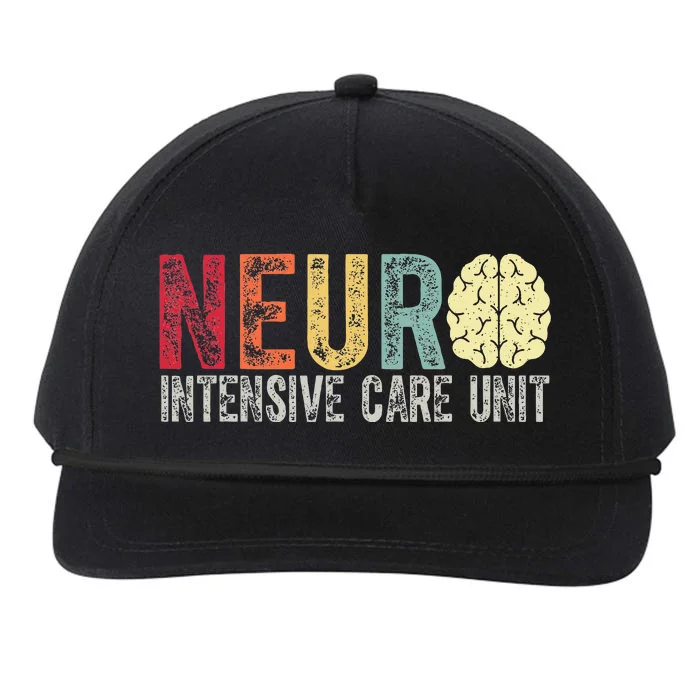 Neuro Icu Nurse Brain Nursing Intensive Care Unit Rn Snapback Five-Panel Rope Hat