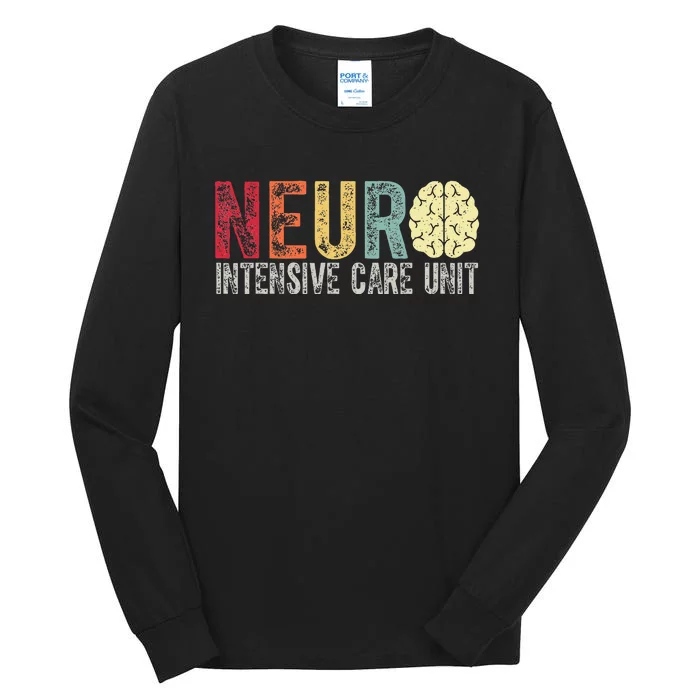 Neuro Icu Nurse Brain Nursing Intensive Care Unit Rn Tall Long Sleeve T-Shirt